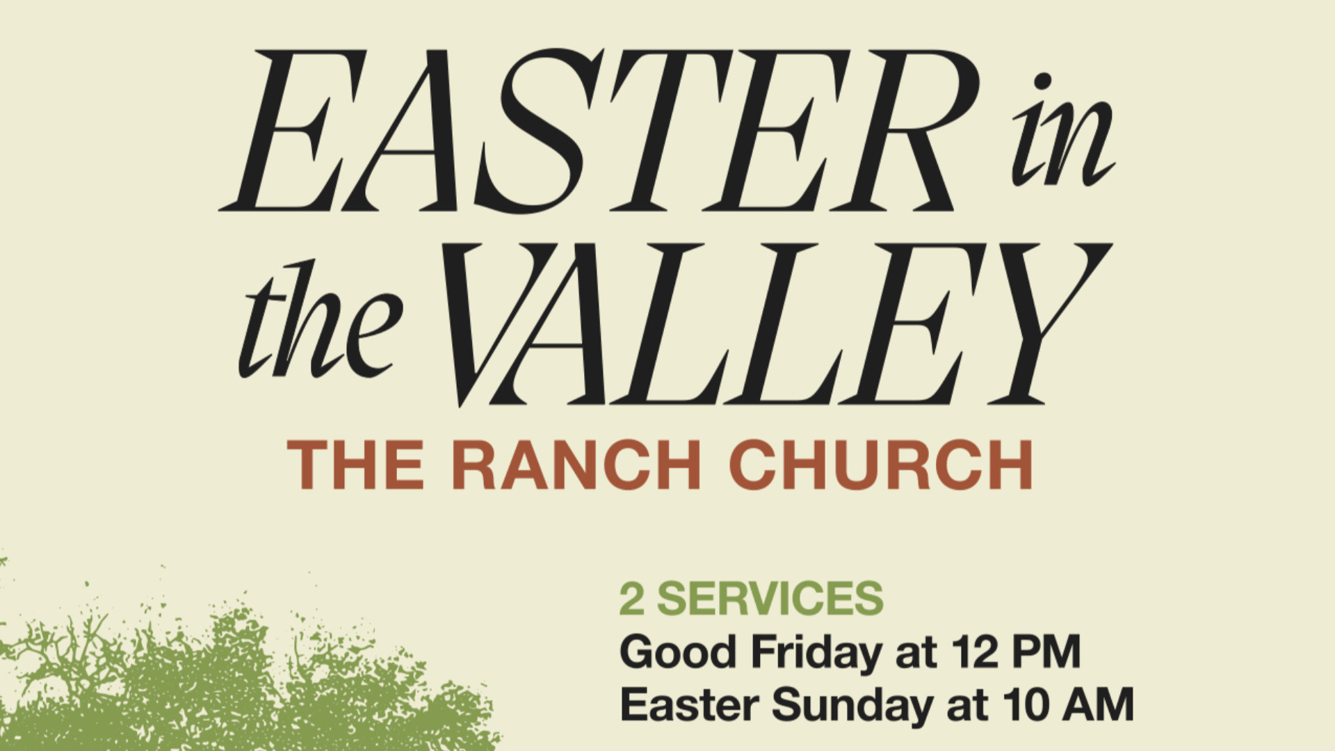 The Ranch Church Easter 2023